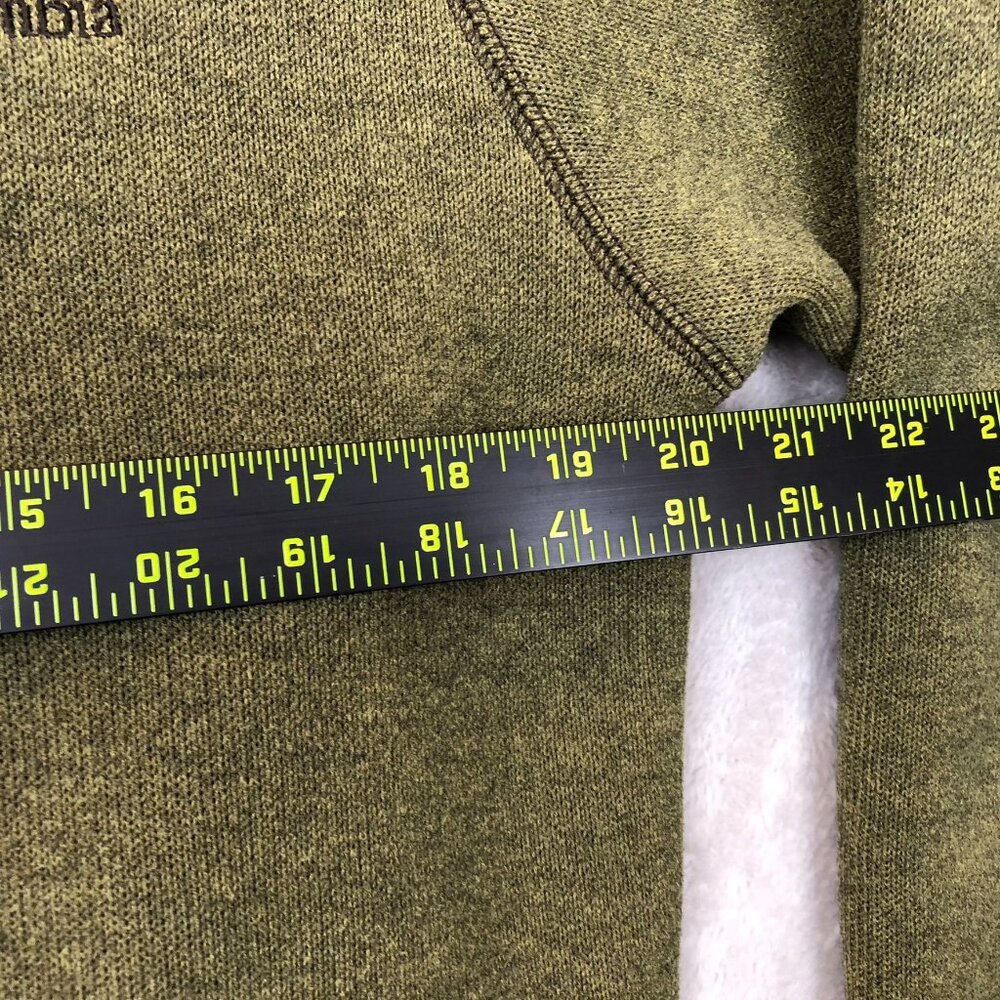 Columbia Men Jacket Large Pullover Sherpa Lined Cozy Green 1/4 Zip Fleece Casual - Picture 5 of 12